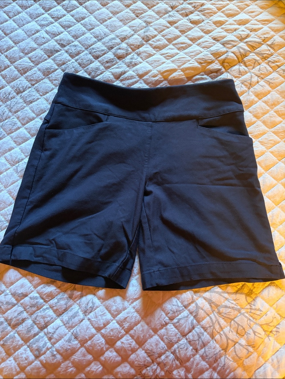Lady Hagen Navy Golf Pull-On Shorts with Pockets S